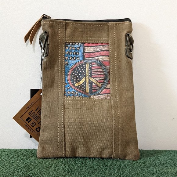 Vintage Addiction Bags Vintage Addiction Peace Crossbody Dark